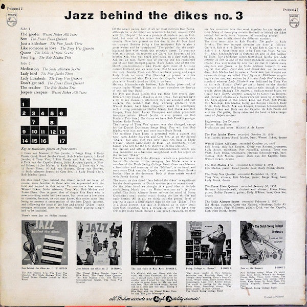 Various : Jazz Behind The Dikes 3 (LP, Comp, Mono)