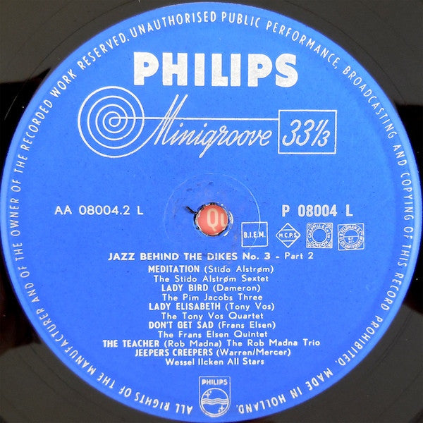 Various : Jazz Behind The Dikes 3 (LP, Comp, Mono)