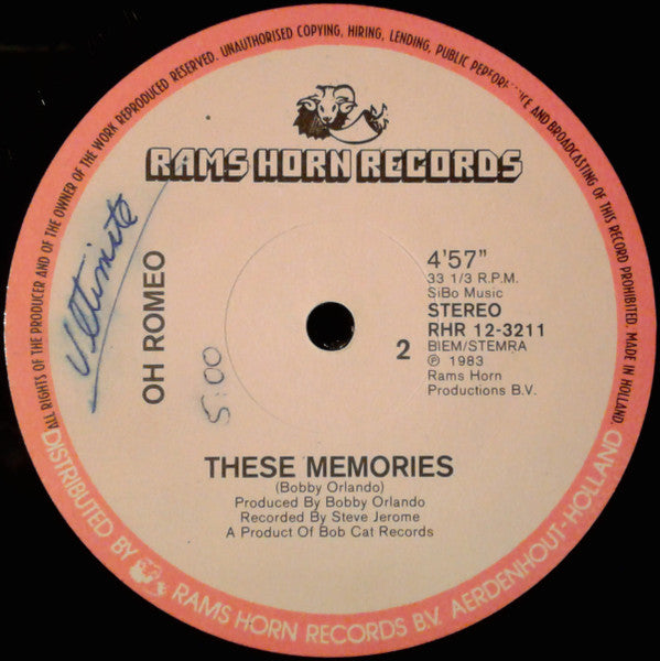 Oh Romeo : These Memories (12")