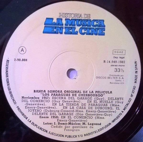 Michel Legrand : Los Paraguas De Cherbourgo (Banda Original Del Film) (LP, Album, RE)