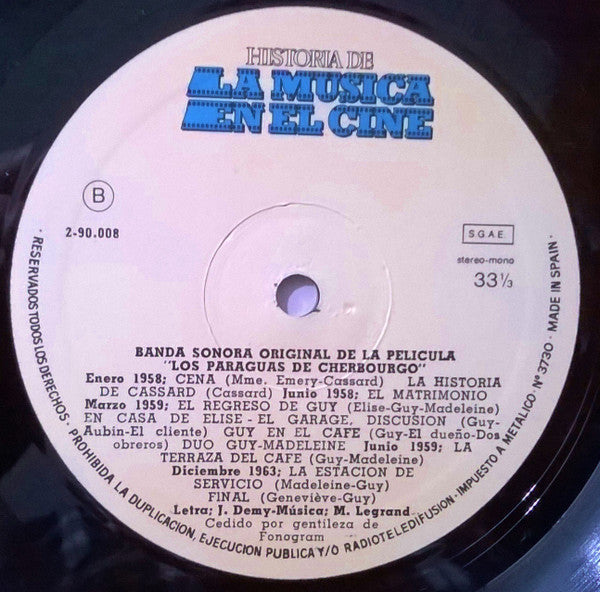 Michel Legrand : Los Paraguas De Cherbourgo (Banda Original Del Film) (LP, Album, RE)