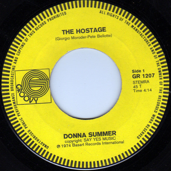 Donna Summer : The Hostage (7", Single)