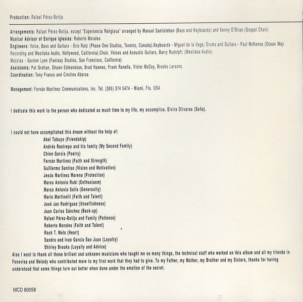 Enrique Iglesias : Enrique Iglesias (CD, Album)