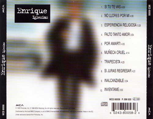 Enrique Iglesias : Enrique Iglesias (CD, Album)