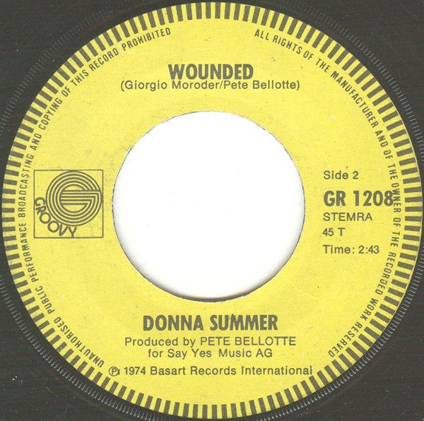 Donna Summer : Lady Of The Night (7", Single)