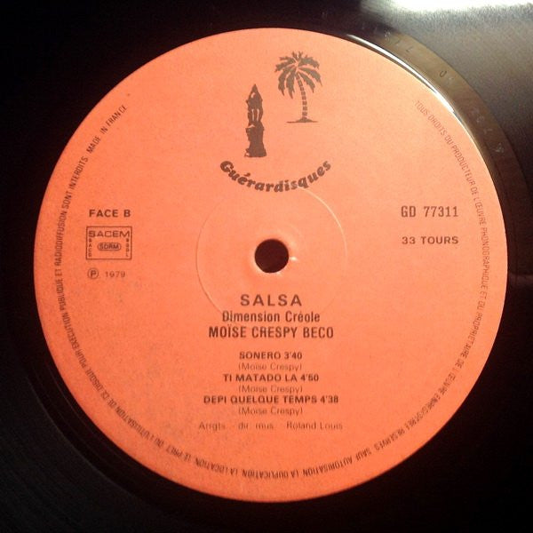 Moïse Crespy 'Beco'* : Salsa - Dimension Créole (LP, Album)