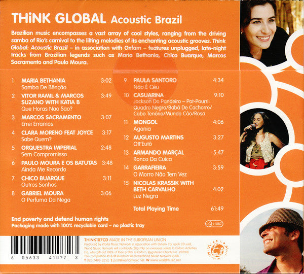 Various : Think Global: Acoustic Brazil (CD, Comp)