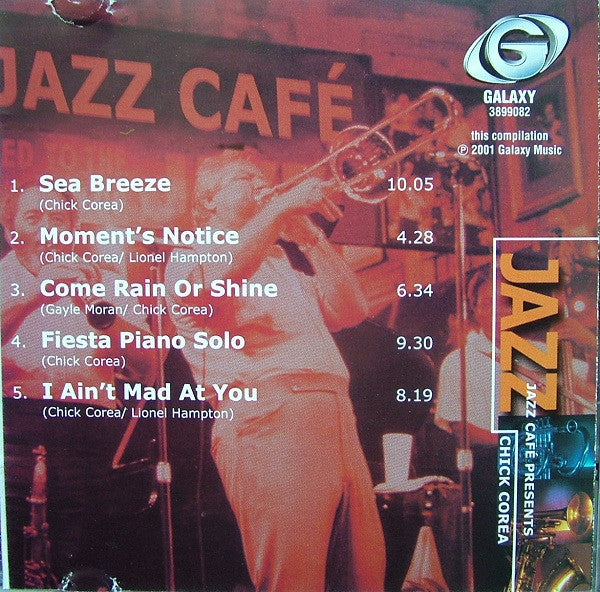 Chick Corea : Jazz Café Presents Chick Corea (CD, Album, RE)
