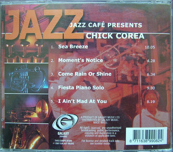 Chick Corea : Jazz Café Presents Chick Corea (CD, Album, RE)