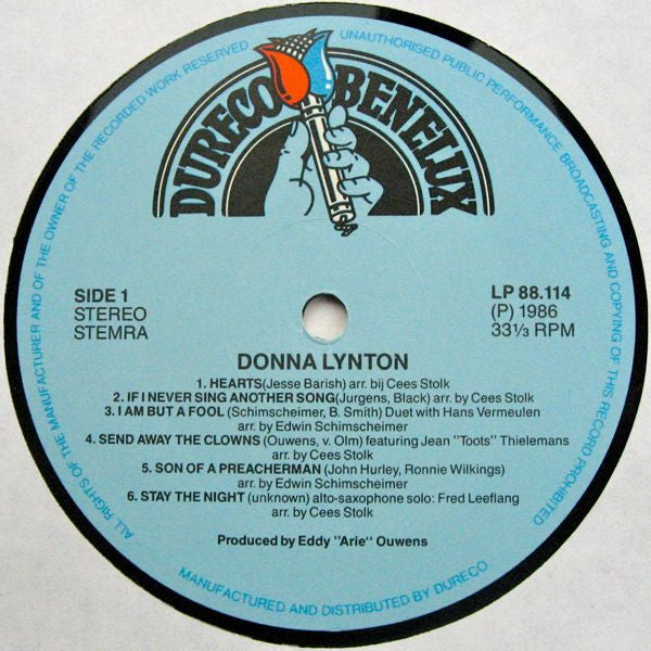 Donna Lynton : Donna Lynton (LP, Album)