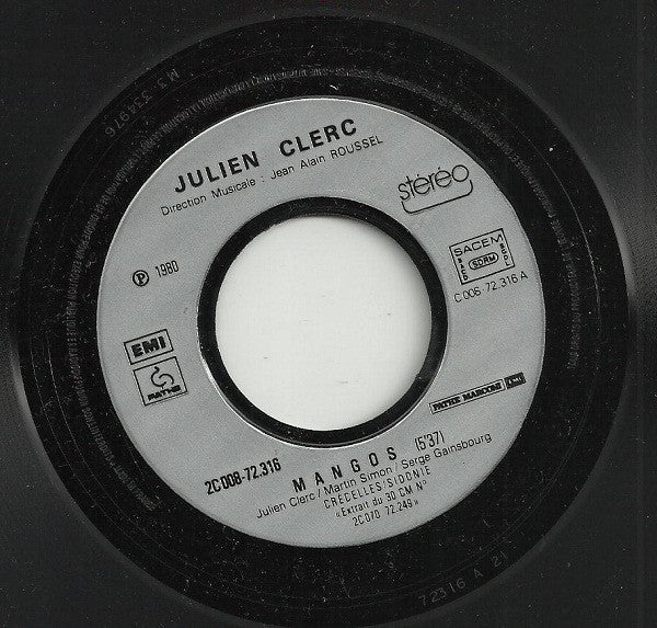 Julien Clerc : Mangos (7", Single)