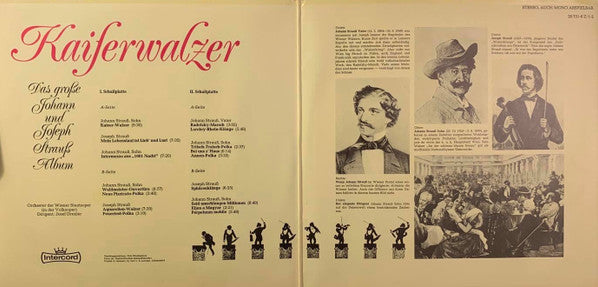 Johann Strauss Sr., Johann Strauss Jr. Und Josef Strauß / Orchester Der Wiener Staatsoper Dirigent Josef Drexler : Kaiserwalzer (Das Große Johann Und Joseph Strauß Album) (2xLP, Album, Club)