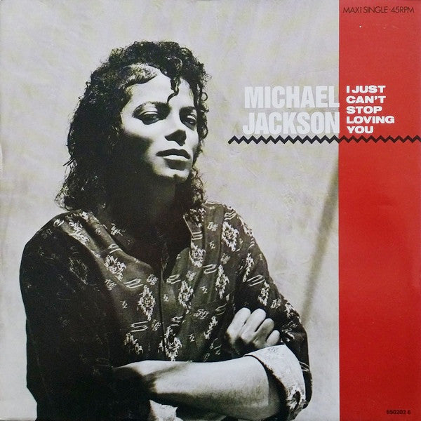 Michael Jackson : I Just Can't Stop Loving You (12", Maxi)
