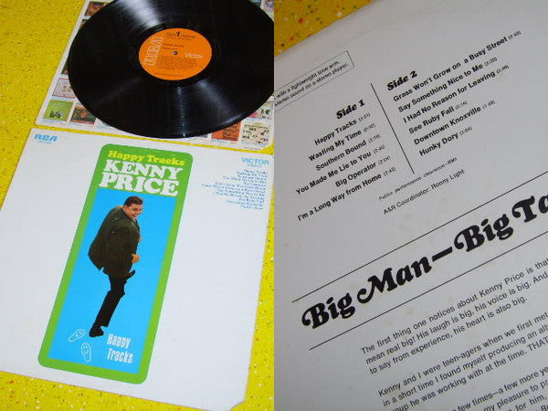 Kenny Price : Happy Tracks (LP, Album)