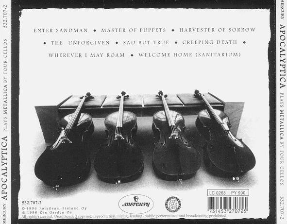 Apocalyptica : Plays Metallica By Four Cellos (CD, Album)