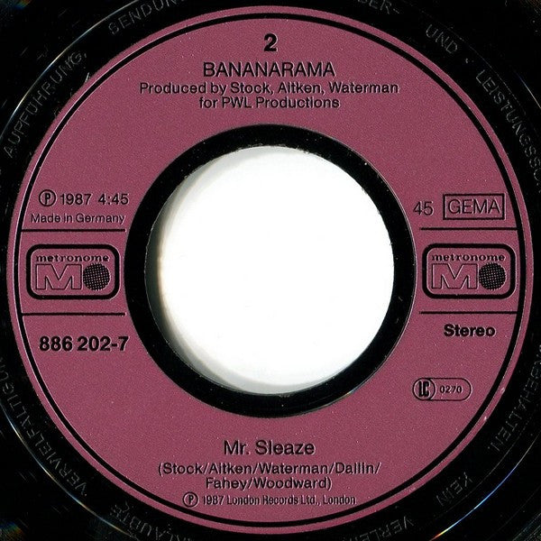 Bananarama : Love In The First Degree (7", Single)