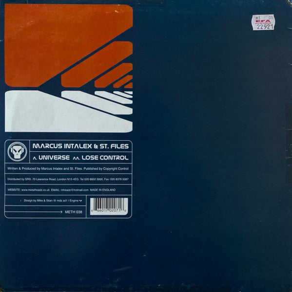 Marcus Intalex & ST Files : Universe / Lose Control (12")