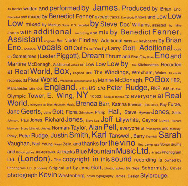 James : Laid (CD, Album)