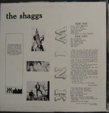 The Shaggs (4) : Wink (LP, Album, RE)