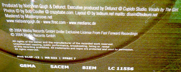 Niels Van Gogh : One Way Out (12", Maxi, Pic)