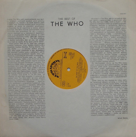 The Who : The Best Of The Who (LP, Comp)