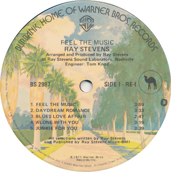 Ray Stevens : Feel The Music (LP, Album, Jac)