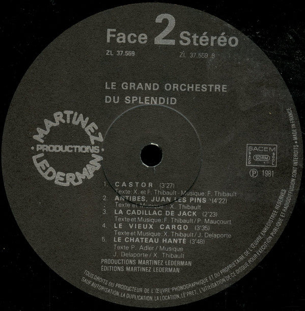 Le Grand Orchestre Du Splendid : La Kermesse Egyptienne (LP, Album)