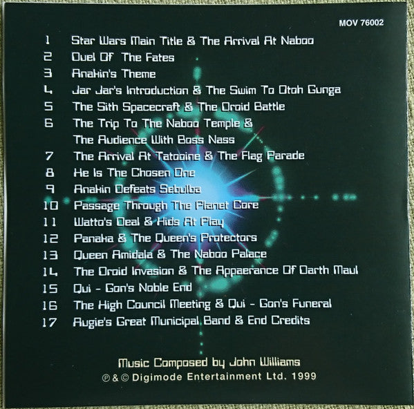 Michael Baldwin Orchestra : Music From Star Wars: Episode 1 - The Phantom Menace (CD, Album)