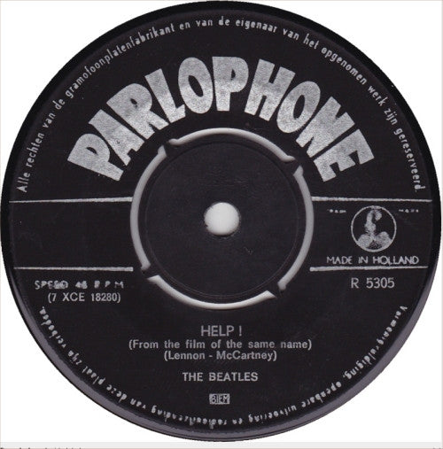 The Beatles : Help! (7", Single, Ora)