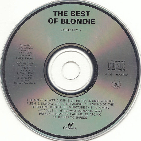 Blondie : The Best Of Blondie (CD, Comp, RE)