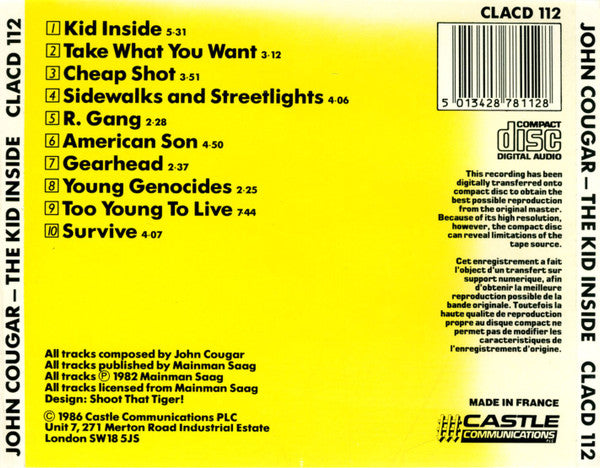 John Cougar Mellencamp : The Kid Inside (CD, Album)