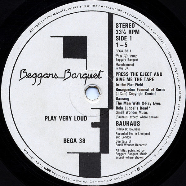 Bauhaus : Press The Eject And Give Me The Tape (LP, Album + 7", Bon)