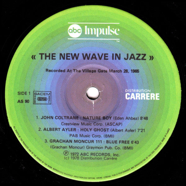 Various : The New Wave In Jazz (LP, Album, RE, Gat)