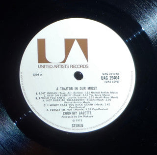 Country Gazette : A Traitor In Our Midst! (LP, Album, Gat)