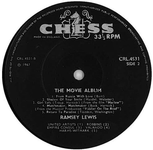 Ramsey Lewis : The Movie Album (LP, Album, Mono)