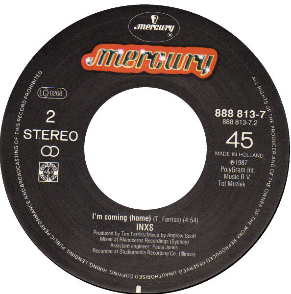 INXS : Need You Tonight (7", Single)