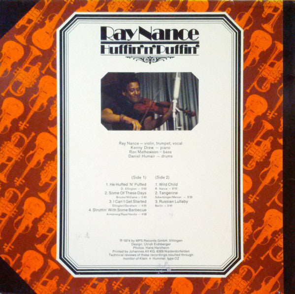 Ray Nance : Huffin'N'Puffin' (LP, Album)