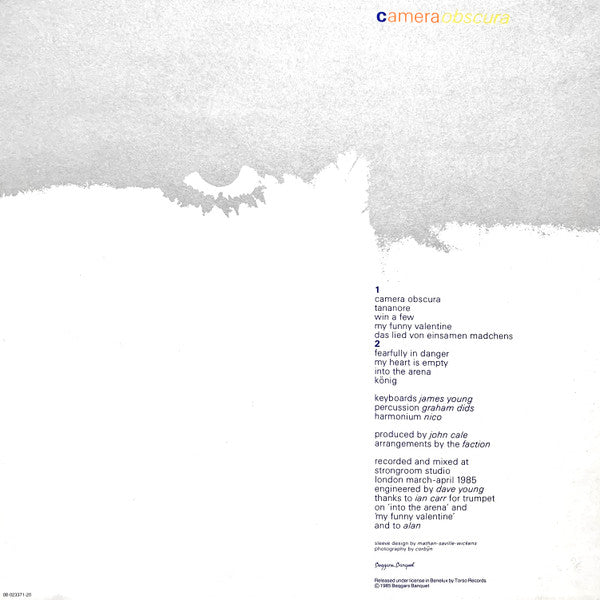 Nico (3) + Faction (3) : Camera Obscura (LP, Album)