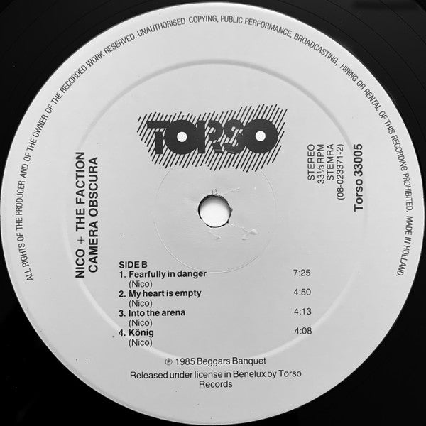 Nico (3) + Faction (3) : Camera Obscura (LP, Album)