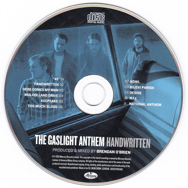 The Gaslight Anthem : Handwritten (CD, Album)