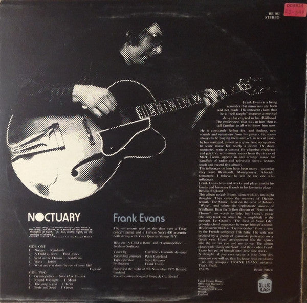 Frank Evans (5) : Noctuary (LP, Album)