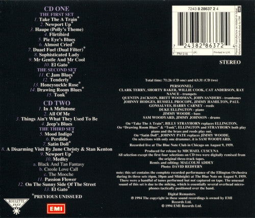 Duke Ellington : Live At The Blue Note (2xCD, Album, RM)