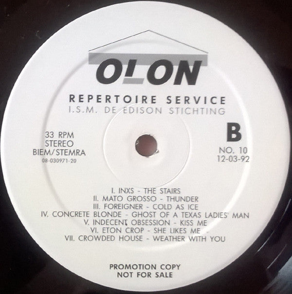 Various : Repertoire Service No. 10 (LP, Comp, Promo, Smplr)