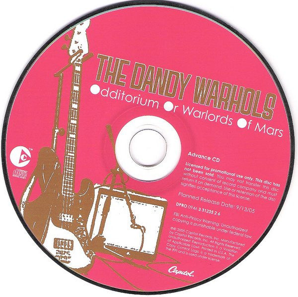The Dandy Warhols : Odditorium Or Warlords Of Mars (CD, Album, Copy Prot., Promo, Car)