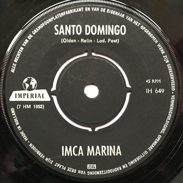 Imca Marina : Santo Domingo / Laat Mij Altijd ... (7", Single, Mono)