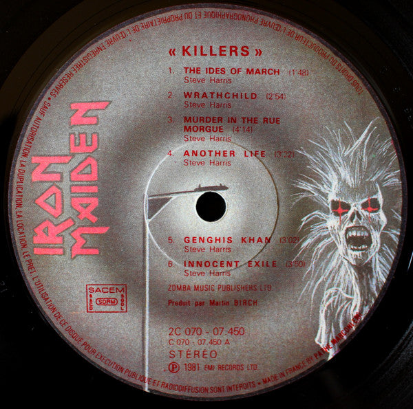 Iron Maiden : Killers (LP, Album)