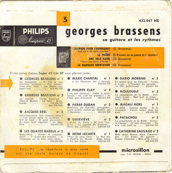 Georges Brassens : 3 (7", EP)