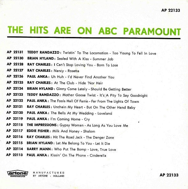 Tommy Roe : Sheila (7")