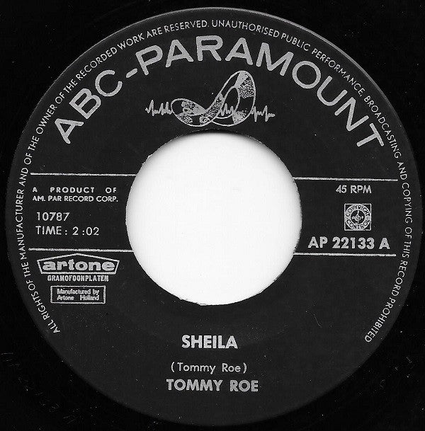 Tommy Roe : Sheila (7")