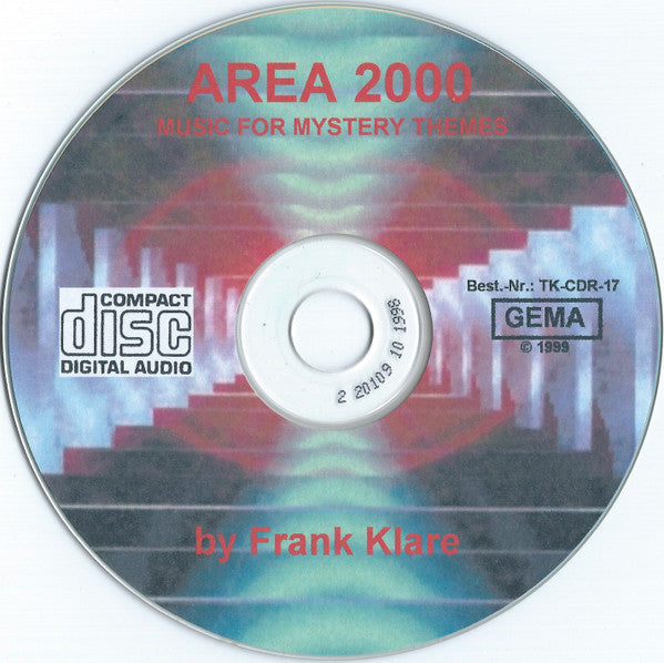 Frank Klare : Area 2000 (CDr, Album)